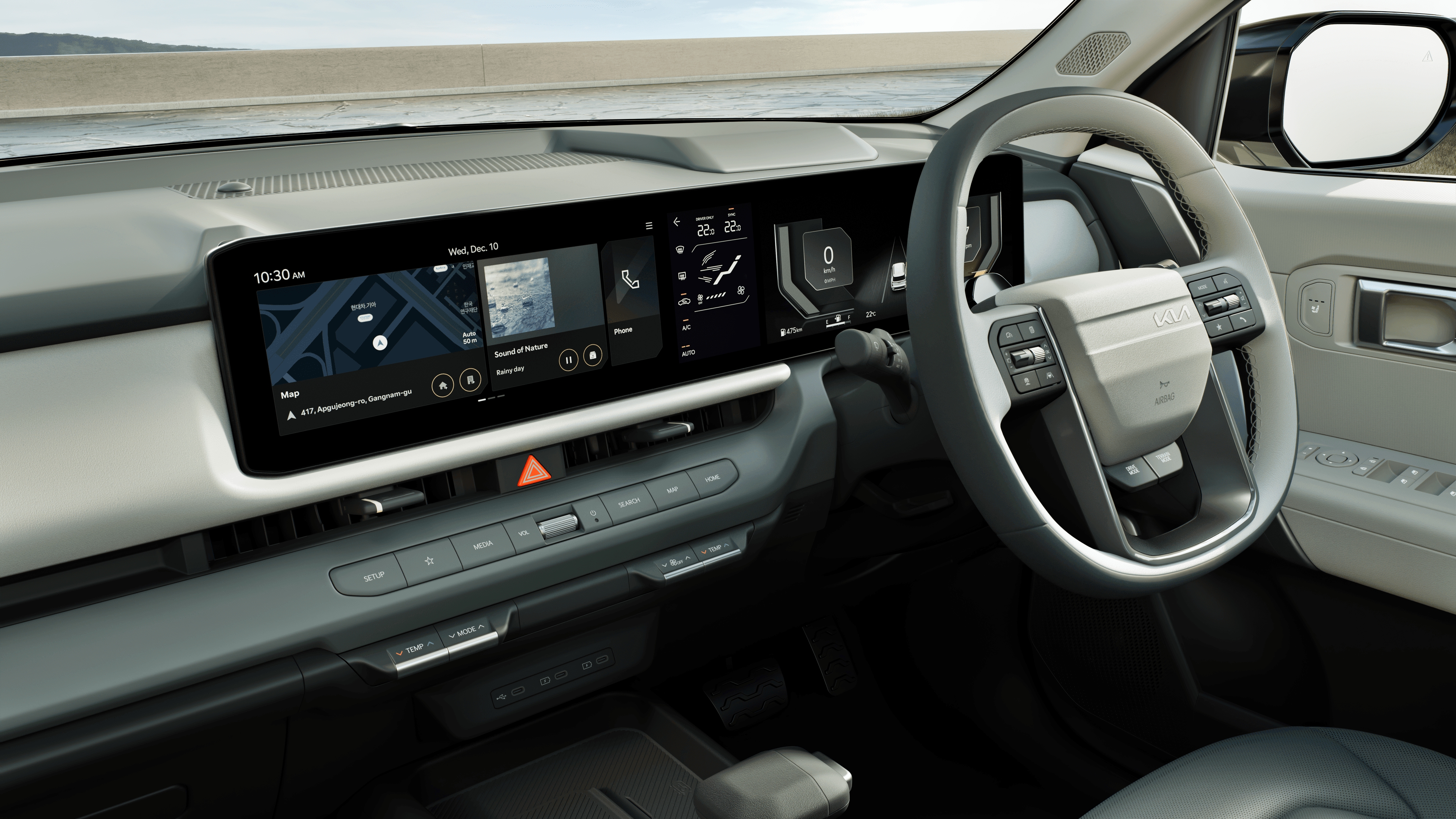 Command-Centric Trinity Panoramic Display Panel